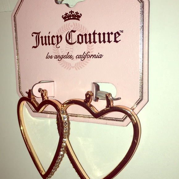 Juicy Couture Jewelry - ✨🎁Juicy Courure heart shaped earrings✨